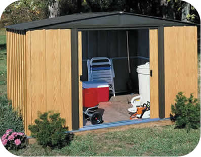 Arrow 8x6 Woodlake Metal Storage Shed Kit