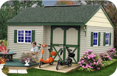 EZup Hampton 12x16 Wood Outdoor Storage Shed Kit EZup Hampton 12x16 Wood Outdoor Storage Shed Kit