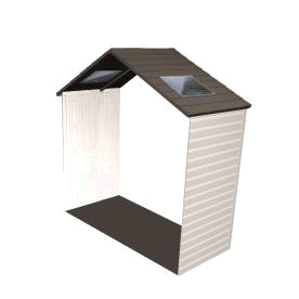 Lifetime 8' Storage Shed Extension Kit w/ Skylights
