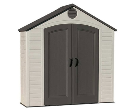 Lifetime 8x2.5 Small Plastic Storage Shed w/ Floor (6413)