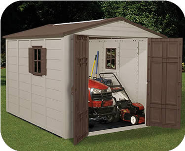 Suncast 8x10 Resin Storage Shed w/ Floor & Windows