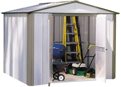 Arrow 8x6 Ezee Metal Garden Storage Shed Kit