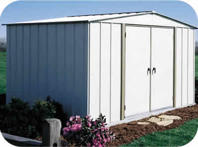 Arrow 10x8 Homestead Metal Backyard Storage Shed Kit