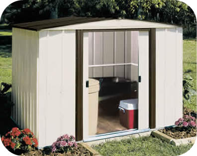 Arrow 8x6 Newburgh Metal Garden Storage Shed Kit