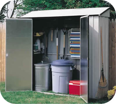Arrow 7x2 Storage Locker Metal Garden Storage Shed Kit