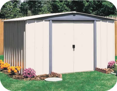 Garden Shed Kits on 554 95 498 82 Arrow 8x6 Vinyl Northfield Garden Storage Shed Kit