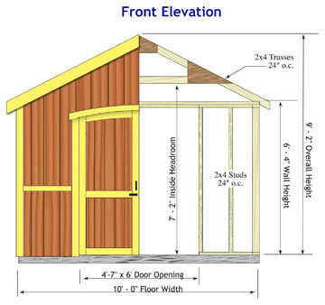 Wood Storage Shed Kit