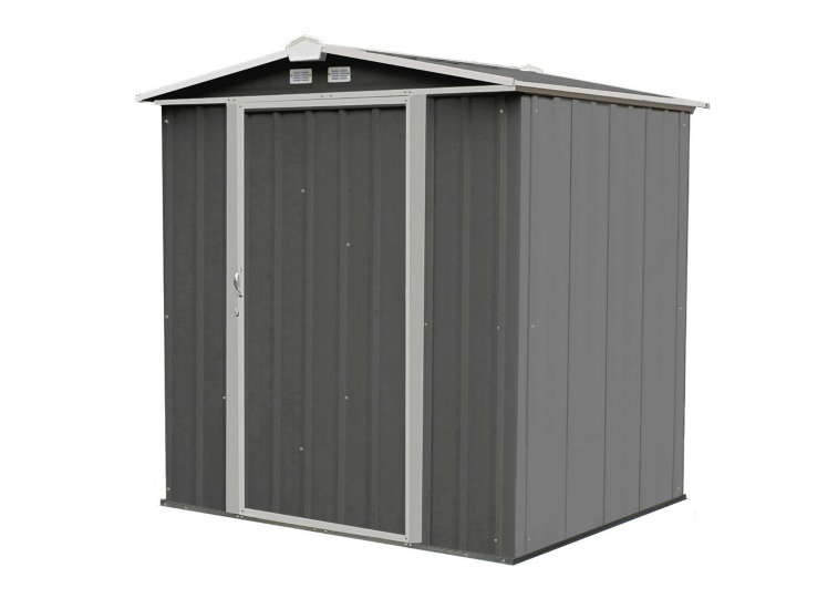 Arrow 6x5 Ezee Storage Shed Kit - Charcoal & Cream