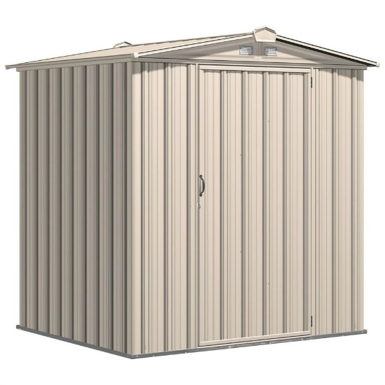 Arrow 6x5 Ezee Storage Shed Kit - Cream