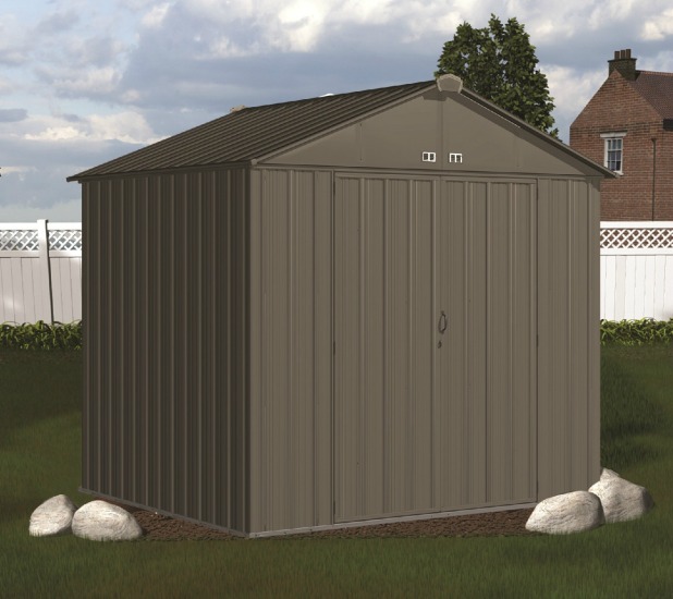 Arrow 8x7 Ezee Storage Shed Kit - Charcoal