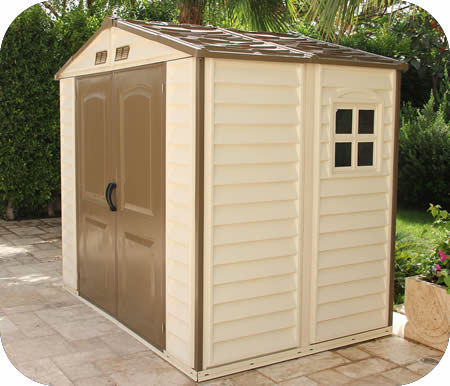 DuraMax 8x5 StoreAll Vinyl Storage Shed w/ Floor