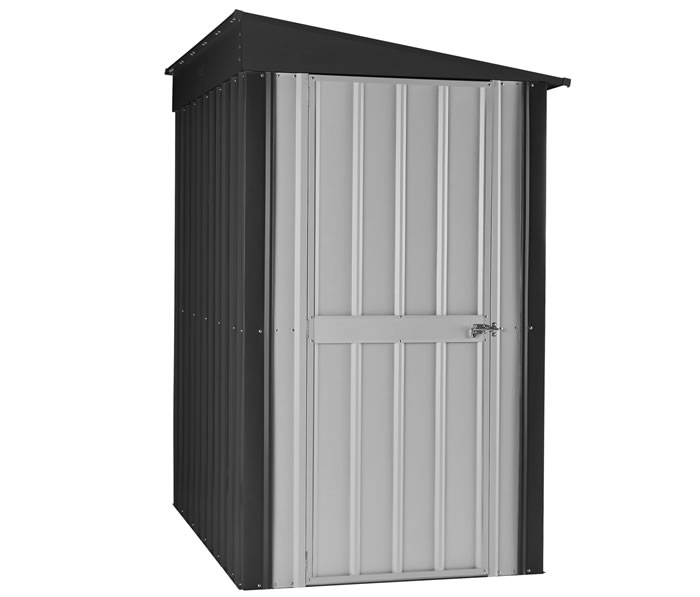 Globel 4x6 Lean-To Metal Storage Shed - Gray (GL4002)