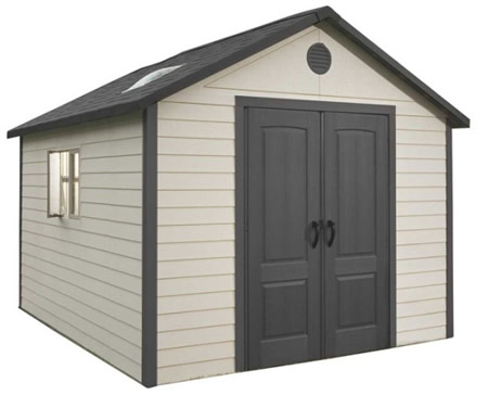 Lifetime 11x11 Plastic Storage Shed with Floor