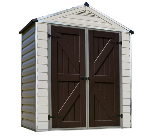 Palram 6x3 Skylight Storage Shed Kit - Tan