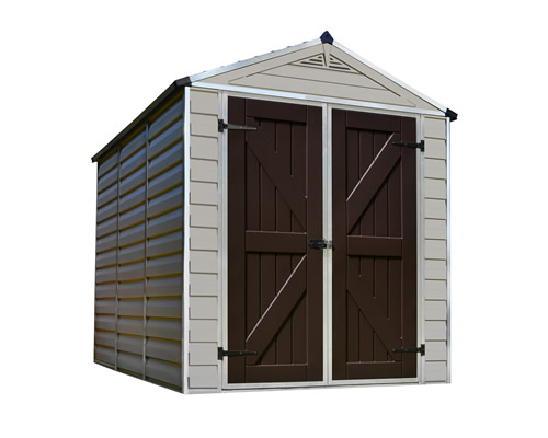 Palram 6x8 Skylight Storage Shed Kit - Tan