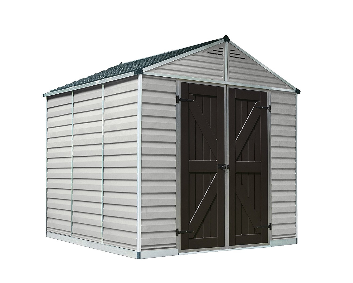 Palram 8x8 Skylight Storage Shed Kit - Tan