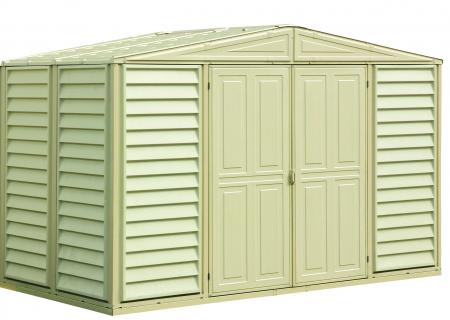 DuraMax 10.5x5 Woodbridge Vinyl Shed w/ Floor Kit