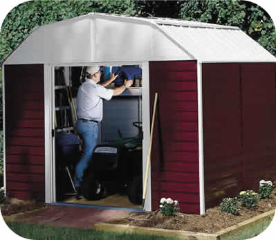 Arrow 10x14 Red Barn Metal Storage Shed Kit