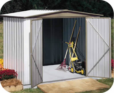 Arrow 8x5 Sentry Metal Storage Shed Kit Arrow 8x5 Sentry Metal Storage Shed Kit
