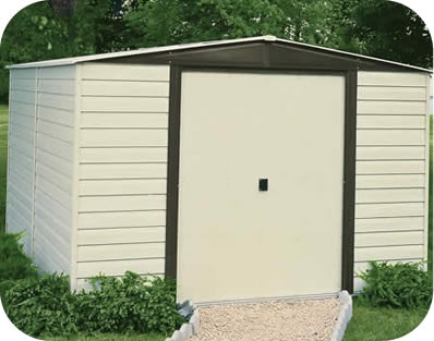 Arrow 8x6 Vinyl Dallas  Storage Shed Kit