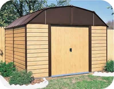 Arrow 10x14 Woodhaven Metal Storage Shed Kit