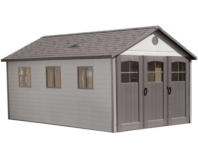 Lifetime 11x21 Plastic Storage Shed w/ 9' Doors